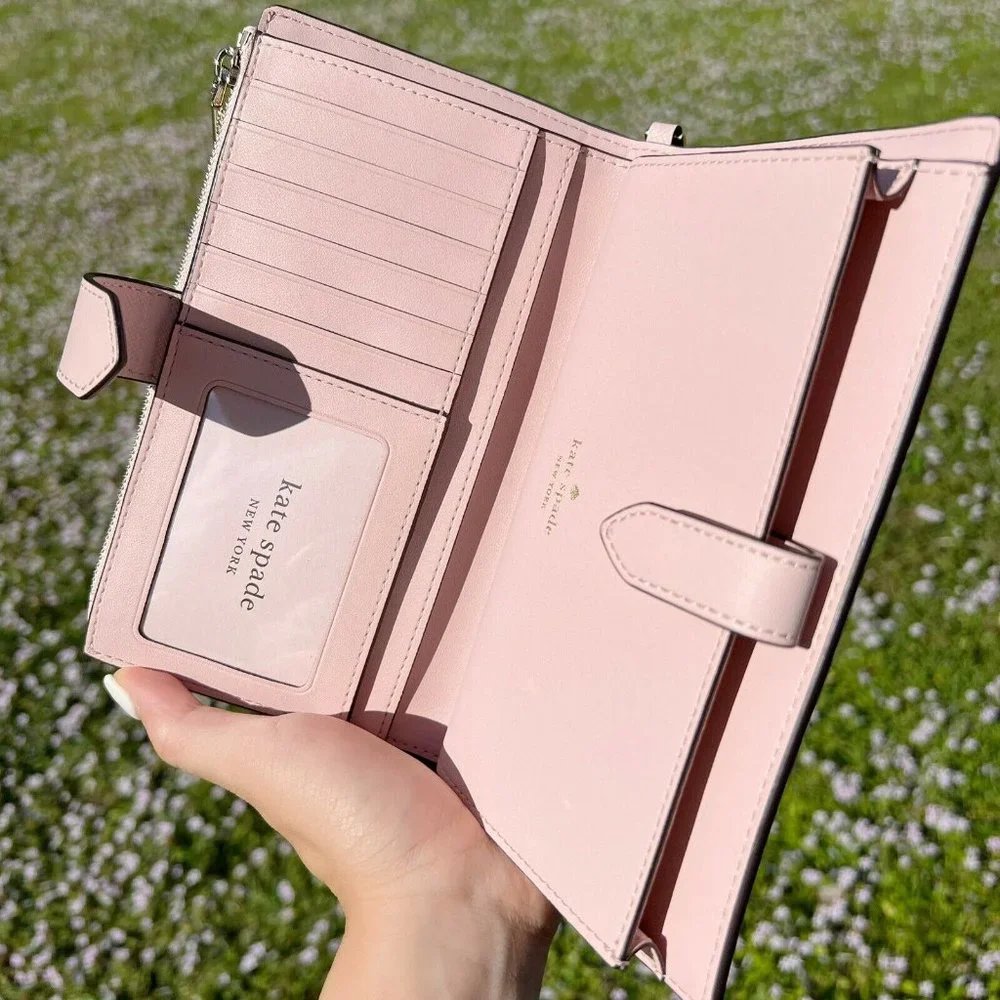 Kate Spade Phone Wallet Wristlet Pink - Picture 3 of 5